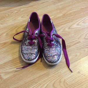 VGUC Keds x Kate Spade size 6 glitter sneaker